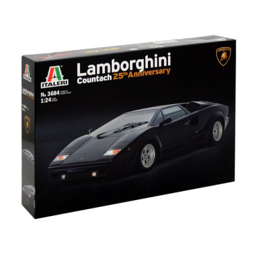 KIT PARA MONTAR ITALERI LAMBORGHINI COUNTACH 25TH ANNIVERSARY 1/24 ITA 3684 3684S